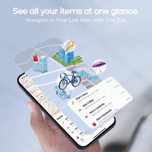 智能全球定位系统跟踪器，适用于空气超宽带钥匙钱包宠物行李背包查找器远程iOS独家功能，具有 “查找我” 应用程序 - Product Image 4