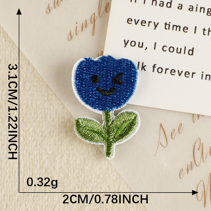 7-blue flower