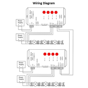 Guscio in alluminio Led Light Dimmer Digital DMX DMX512 Controller Led programmabile 2048 pixel per striscia LED RGB RGBW con IC - Product Image 3