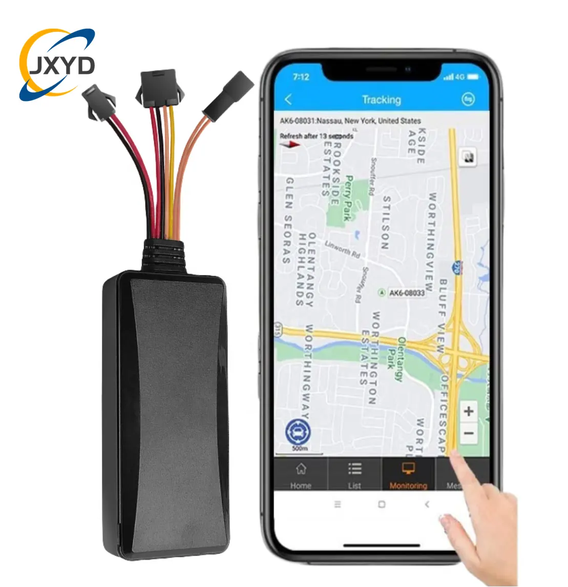 Logiciel de suivi GPS APP gratuit système GT06 TK100 JX02 Mini traceur GPS avec SOS pour moto Rastreador