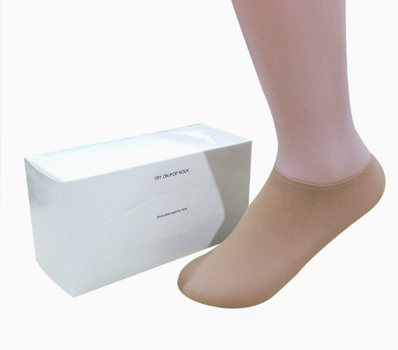 No show polyester 72 pairs in nude
