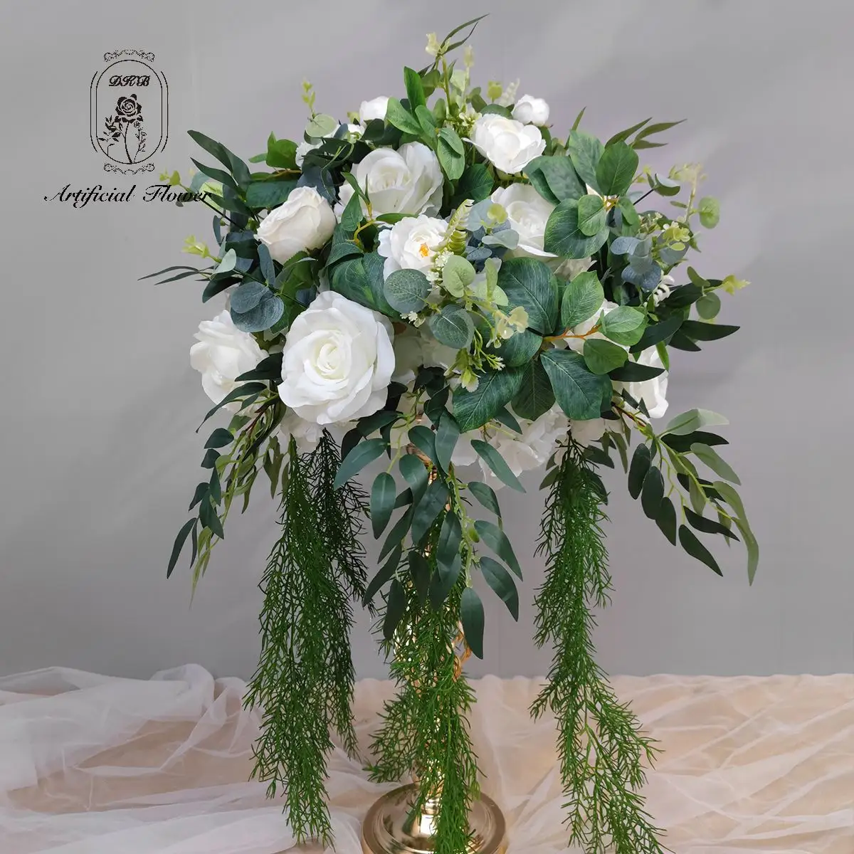 DKB-centro de mesa de flores artificiales para boda, centro de mesa, decoraciones