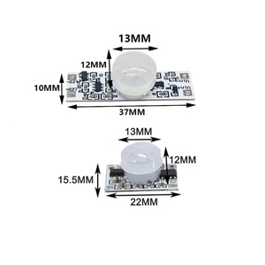 Interruptor de Sensor de movimiento PIR 5V 12V 24V Sensor de movimiento DC Detector de movimiento Activación Interruptor automático Tira de LED Encendido/Apagado