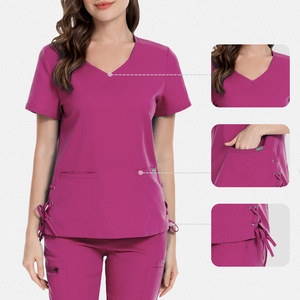 ชุดผ้าฟอกสำหรับผ่าตัดผ้าเรยอนระบายอากาศได้ดีไซส์ XL ออกแบบโลโก้ได้ตามต้องการชุดเครื่องแบบโรงพยาบาลพิมพ์ลายสำหรับแพทย์พยาบาล - Product Image 3