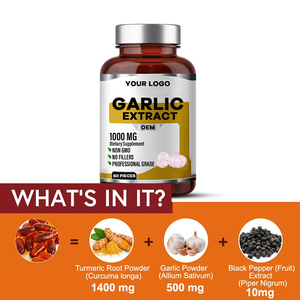 Private Label Alho Extrato Cápsulas Suporte para Antioxidante & <span class=keywords><strong>Lipid</strong></span> Regulamento Saúde Aminoácidos Cápsulas - Product Image 3