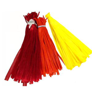 Sacchetti in rete tubolare leno in plastica rossa pp 50 x8 0cm/la rete di patate a cipolla produce sacchetti con cordino - Product Image 6