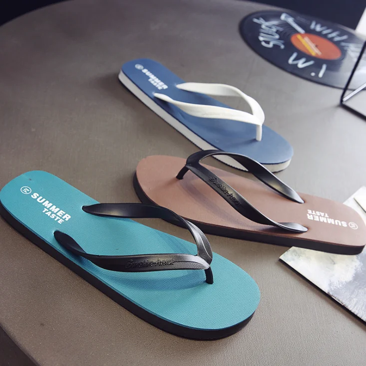 Hot Selling Sandals Flip-flops Made In China Non Slip PVC Sole Men Slippers Flip Flops With High Quality