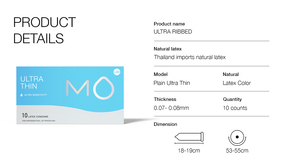 MO 10 zählt ultra dünnes Sexspielzeug für Erwachsene Super dünne Kondome Natur kautschuk Latex Silikon für Männer - Product Image 6