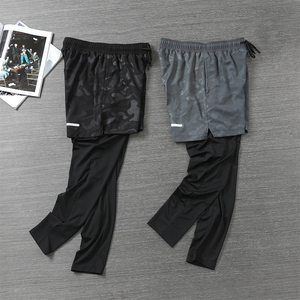 Bán Buôn Nhanh Chóng Khô Tập Luyện Chạy Bộ Phòng Tập Thể Dục Tập Thể Dục Thể Thao Đàn Hồi Eo Rắn 2 Trong 1 Thể Thao Mens Chạy Quần - Product Image 5