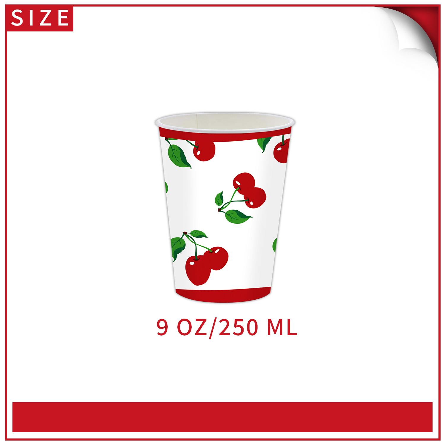 taza roja * 10 piezas