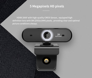 5 Mega 2K Webcam Nuevo sensor CMOS con micrófono digital incorporado Full HD Computadora PC Web Cam Cámara 1080P - Product Image 6