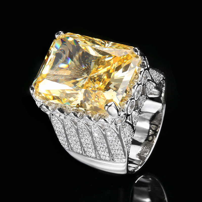 Yellow diamond ring