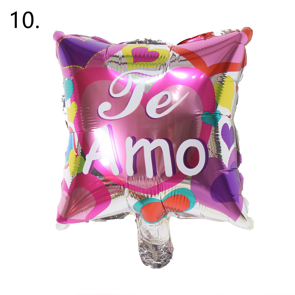 Cuadrado español de 10 pulgadas para el Día de San Valentín.