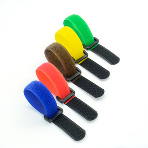 Custom Cable Ties Nylon <strong>Hook</strong> <strong>and</strong> <strong>Loop</strong> Fastener Tape <strong>Hook</strong> <strong>and</strong> <strong>Loop</strong> Tape <strong>Elastic</strong> <strong>Strap</strong> With Plastic Buckle - Product Image 2