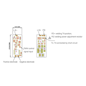 Dual Panel <strong>Circuit</strong> Board With PD 10x24x5.2mm <strong>PWM</strong> TTL <strong>Control</strong> APC Mode for Laser Model - Product Image 5