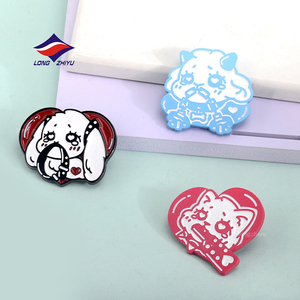 Longzhiyu 20 Năm Kim Loại Lưu Niệm Huy Hiệu Nhà Sản Xuất Tùy Chỉnh Long Lanh Men Pins Nhân Vật Ngôi Sao Phim Hoạt Hình Huy Hiệu - Product Image 4