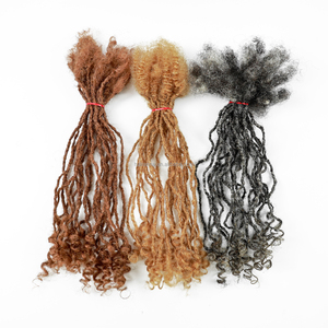 Natural Look Soft Micro Dreadlocks 100% Handmade Crochet Braiding Inter Curly Locs Extensions for <strong>Black</strong> and <strong>Rasta</strong> People - Product Image 6