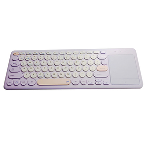 Teclado inalámbrico de doble modo de colores mezclados, portátil, Delgado, con teclado de ratón táctil, negocios para ordenador portátil de escritorio - Product Image 2