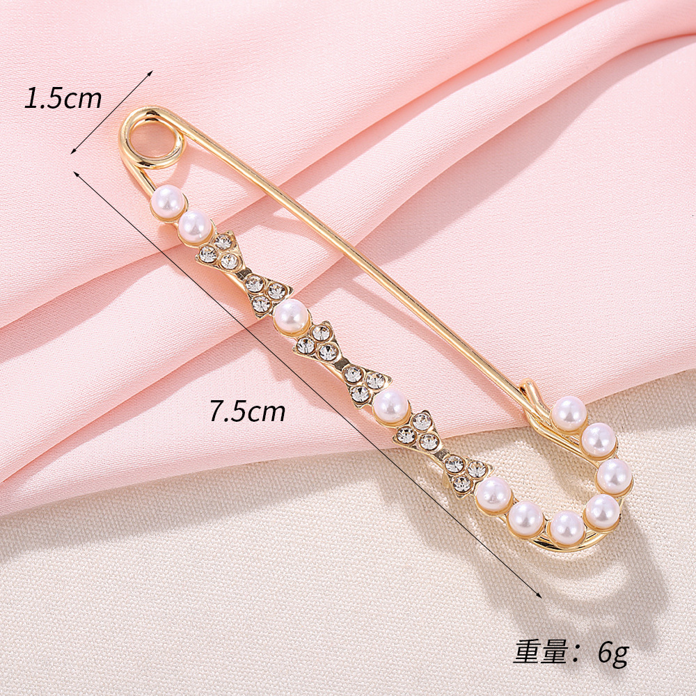 Triangle Pearl Brooch