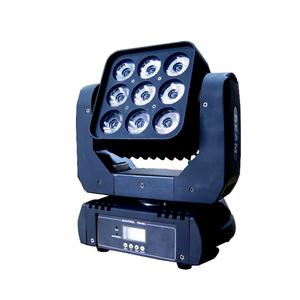 ไฟ LED เคลื่อนที่แบบหัวเมทริกซ์ไม่จํากัด 9 ชิ้น 10 วัตต์ RGBW 4in1 ไฟ LED Beam Matrix - Product Image 1