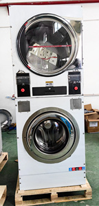 Saving Energy and Efficiency Coin/non-coin <strong>Operated</strong> and Laundromat Washing Machine Commercial Laundry Machine Stack Washer Dryer - Product Image 6