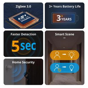 SONOFF-Sensor de movimiento Zigbee para el hogar, enlace de Escena Inteligente local de seguridad a través de la aplicación EWeLink, Alexa, Google Zigbee Hub - Product Image 2