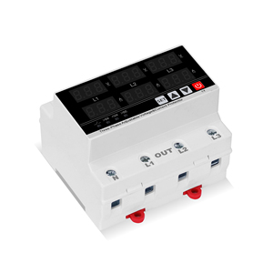 TONGOU, protector contra sobretensiones de voltaje ajustable trifásico, dispositivo de protección de voltaje de relé, salida de 220V, voltímetro nominal de CA de 230V - Product Image 4