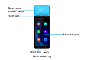 Android 11 smart NFC card reader Ресторан Китай pos машина для оплаты карты Z500 - Product Image 6