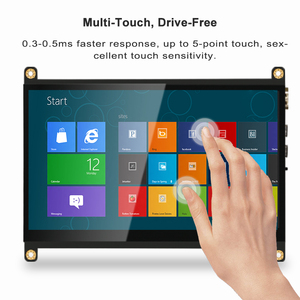 HD-MI-kapazitiver USB-Touchscreen mit Hülle für Raspberry Pi 7 Zoll 1024 x 600 tft FHD Weitbildschirm Modul LCD-Panel IPS-Bildschirm - Product Image 4