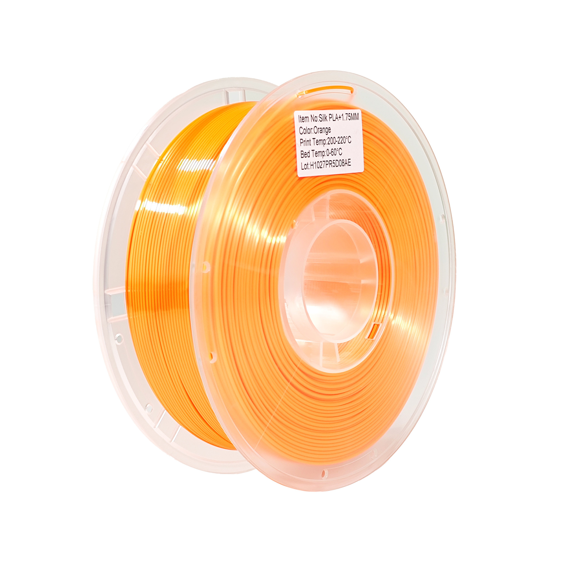 Soie PLA Orange - Poids net 1kg/rouleau