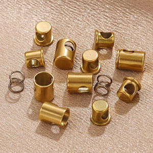 Resorte elástico de acero inoxidable, cierre de empuje y tracción, cierres ajustables, cadena de joyería DIY, fabricación de botones de posicionamiento, 5 uds. - Product Image 5