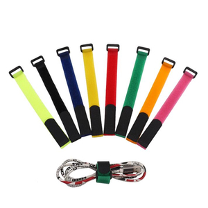 Correa de sujeción ajustable personalizable de cualquier tamaño, gancho y bucle de colores reutilizables con hebilla - Product Image 3