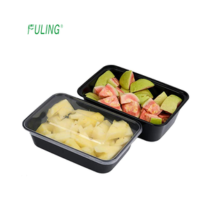 Food Containers 750ml Square Plastic Microwave Safe <strong>Meal</strong> Prep Rectangular <strong>Clear</strong> /white/black Pp Disposable Storage <strong>Boxes</strong> &amp; Bins - Product Image 1