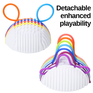 Fabrika fiyat yaratıcı otizm oyuncak eğitici çocuk oyuncak renkli yuvarlak güvenlik kullanımlık yumuşak çizgiler bebek aktivite kurulu topu - Product Image 5