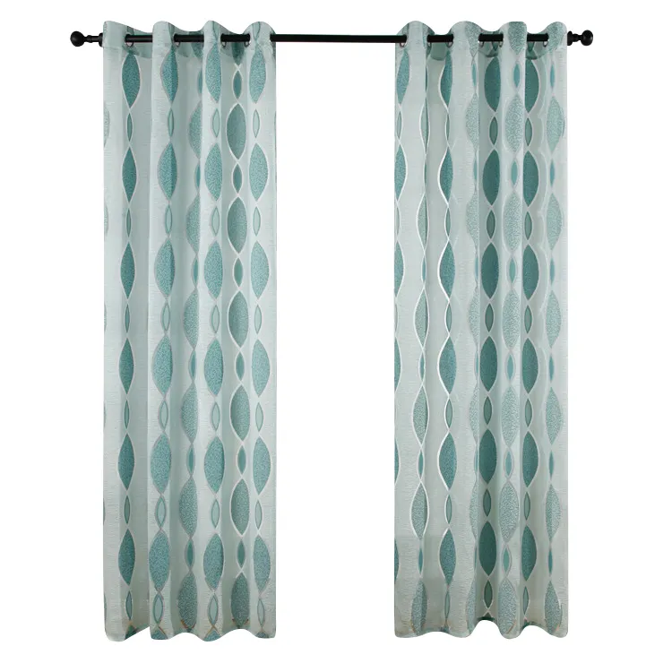 Cortinas de tecido polka pontilhadas, elegantes, 3d de poliéster, com estampa, para aceitar a cortina, tamanho personalizado, tule, janela plana, clássico