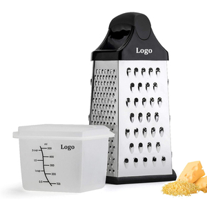 多功能Zester带储物盒6面奶酪蔬菜刨丝器带容器 - Product Image 1