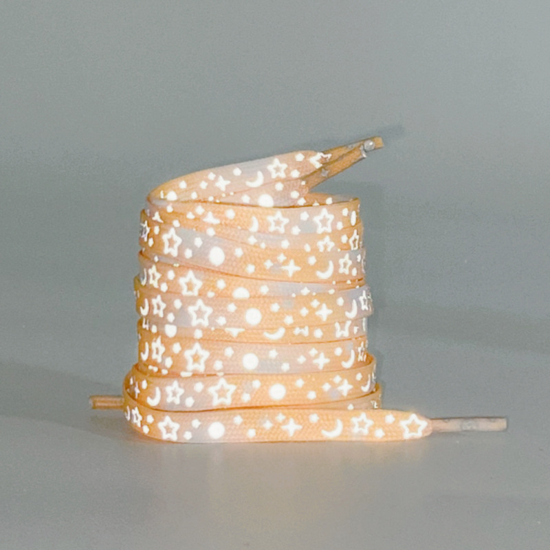 Apricot reflective stars galaxy shoelaces