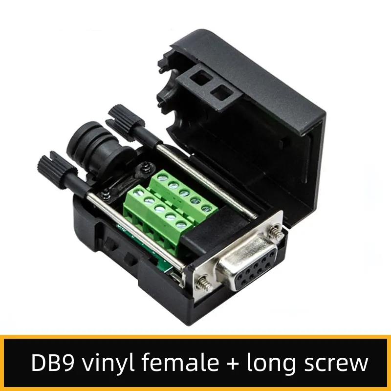 Özelleştirme DB9 no-lehim konektörü 2-row 9-pin RS232/485 no-lehim konektörü erkek kadın DB9 pin dize liman tak