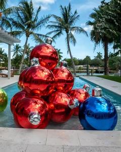 Nhanh Chóng Vận Chuyển Inflatable Kim Loại Bóng Đảng Giáng Sinh Trang Trí Gương Bóng Kim Loại Lớn Sáng Bóng Bơm Hơi Khổng Lồ Bóng Bay - Product Image 2