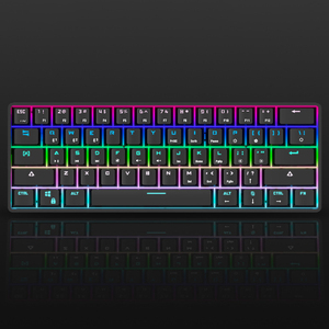 FV-DK61有线机械键盘61键无线双模C型电缆迷你游戏键盘 - Product Image 3