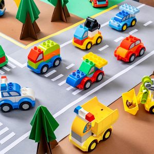 Juego de bloques de construcción diferentes vehículos construye tus propios coches de juguete compatibles con el bloque de construcción de ladrillos de marca para niños - Product Image 5