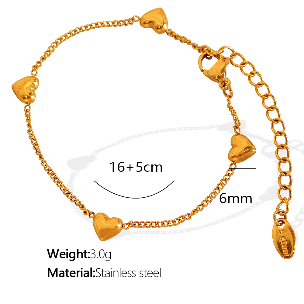 Bracelet en or SL34 avec croix horizontale.