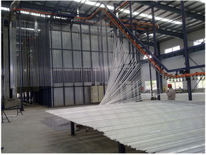 Pulver beschichtung maschine Aluminium profil Vertikale Extrusion Pulver beschichtung Produktions linie mit Farb spritz kabine - Product Image 5