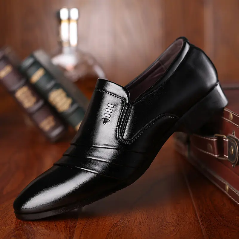 2023 חדש אופנה נוח גברים של נעליים לנשימה מחודדת גברים של עסקי נעלי עור נעליים