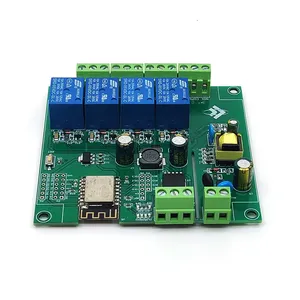 AC/DC-Netzteil ESP8266 Drahtloses WIFI 4-Kanal-Relaismodul ESP-12F Wifi-Entwicklungs platine für Arduino