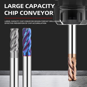 DESKAR HRC58 Carbide End <strong>Mills</strong> Tungsten Steel Alloy 4 Edge End Milling Cutter Coated Steel Hardened Milling Cutter <strong>Cnc</strong> Cutting - Product Image 3