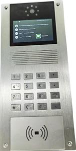 Teléfono de la puerta del sistema de intercomunicación visual IP del hogar inteligente 4G, con Tuya, utilizado para el vídeo del intercomunicador del edificio de apartamentos múltiples