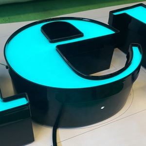 Cosun özel mağaza işareti Led tasarım ayakkabı dükkanı tabela restoran için büyük Led ışık ile Led ışık Metal mektup - Product Image 5