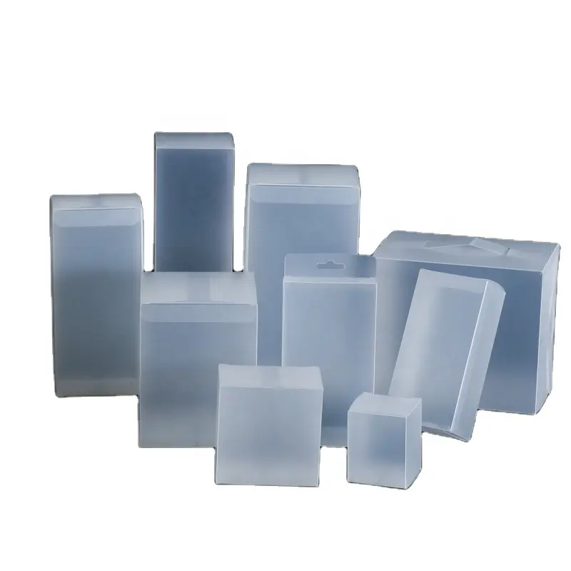 Cajas de plástico esmerilado para regalos, postres y recuerdos de fiesta, caja de cubos de plástico para varias ocasiones
