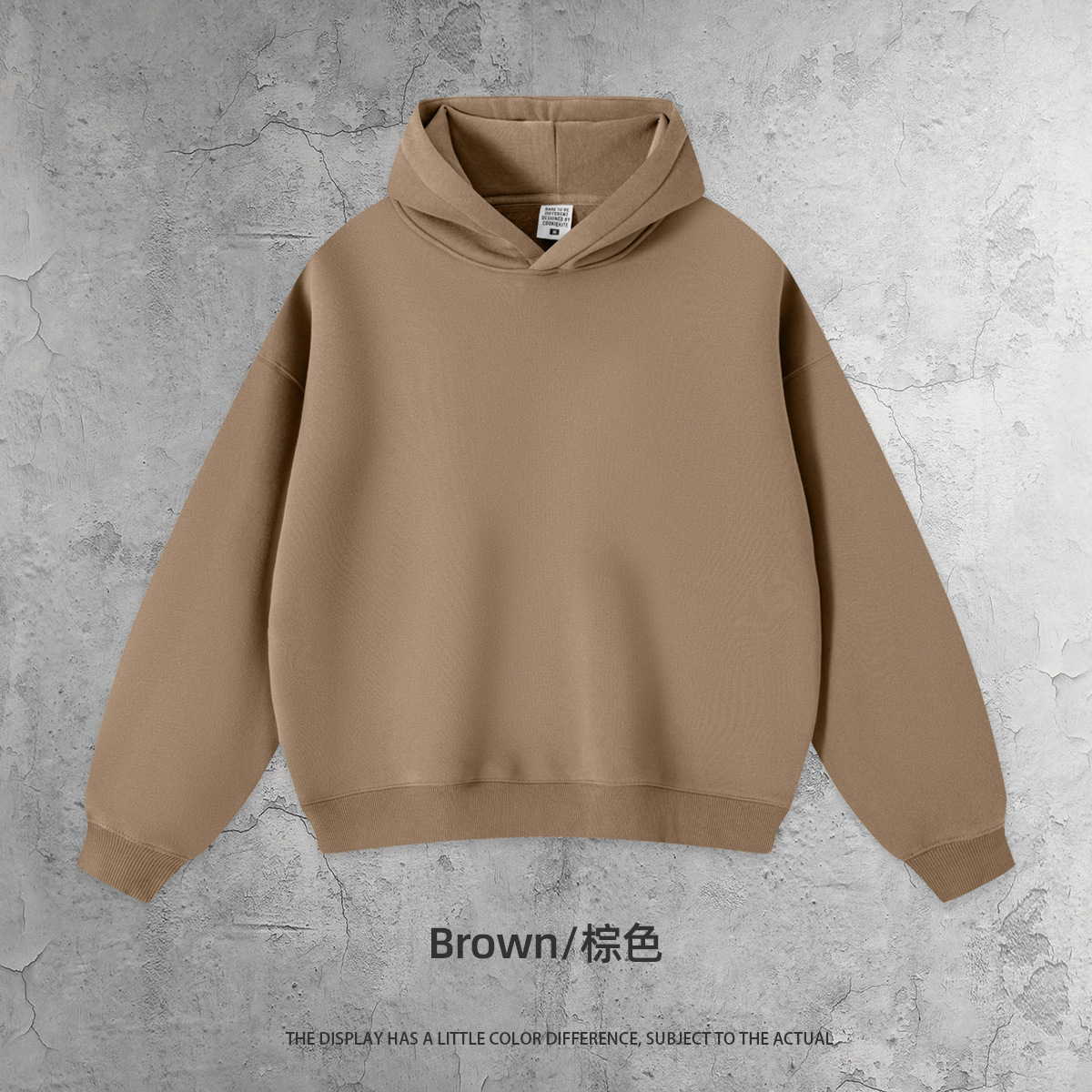 Boxy edition sweat-brown